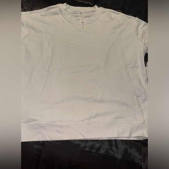 BNWOT Lululemon Perfectly Oversized Sweatshirt White. Size 18 - Picture 4 of 8